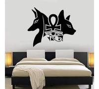 Vinilo adhesivo de pared de dioses egipcios antiguos Anu astet ojo de Horus pegatinas de pared removibles para dormitorio sala de estar 51 x 42 cm