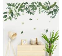 Vinilo adhesivo decorativo para pared, diseño de hojas para salones, cocinas y oficinas, a prueba de humedad