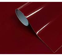 Vinilo Adhesivo Granate Brillo 30x120 cm para Muebles Cocina Paredes Ventanas Manualidades Papel Adhesivo Decorativo (30x120 cm, Granate)