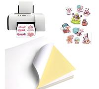 Vinilo Adhesivo Imprimible Transparente A4, 30 Piezas de Papel Para Impresora de Inyección de Tinta o Láser - Impermeable
