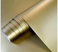 Vinilo Adhesivo Oro Metalizado 60x300 cm Para Muebles Cocina Paredes Ventanas Manualidades Papel Adhesivo Decorativo (60x300 cm, Oro)