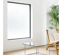 Vinilo Adhesivo para Cristales 35 x 105 cm, Autoadhesiva sin Pegamento, Calcomanías de Adherencia Estática, para Cristales Vinilo Opaco, para Cristal Bano Cocina, Blanco Mate