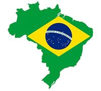 Vinilo Adhesivo para el coche o la moto " Brasil " Sticker / Pegatina sin fondo (ca. 11x10 cm)