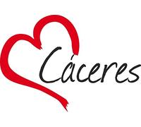 Vinilo Adhesivo para el coche o la moto " CACERES " Cáceres (Ciudad) corazón Sticker ca.9x13cm Pegatina sin fondo