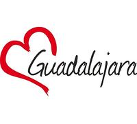 Vinilo Adhesivo para el coche o la moto " GUADALAJARA " (Ciudad) corazón Sticker ca.8x16cm Pegatina sin fondo