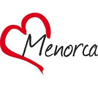 Vinilo Adhesivo para el coche o la moto " MENORCA " corazón Sticker, Isla española ca.9x14cm Pegatina sin fondo