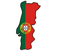 Vinilo Adhesivo para el coche o la moto "Portugal", Sticker / Pegatina sin fondo (ca. 11 cm)