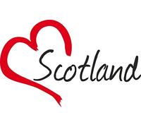 Vinilo Adhesivo para el Coche o la Moto Scotland corazón Escocia, Sticker ca.9x14cm Pegatina sin Fondo