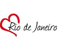 Vinilo Adhesivo para el Coche o la Moto, Sticker Rio de Janeiro Ciudad de Brasil 7x16 cm Pegatina sin Fondo