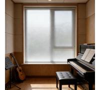 Vinilo Adhesivo para Muebles 25 x 160 cm, Opaco, Privacidad, Estático Anti UV, Autoadhesivo Decorativo Mate, Vinilo Ventana Estático Anti UV, para Dormitorio Oficinas, Mate Puro