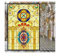Vinilo Adhesivo para Ventana De Colores Vitrales Coloridos opacos esmerilados Que protegen la privacidad y Son extraíbles for Cubrir Ventanas de Iglesias(Color 3,30x80cm)