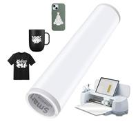 Vinilo adhesivo permanente inteligente blanco Smart Vinyl para Cricut Explore 3/Maker 3, 33 x 200 cm, adhesivo inteligente permanente, película autoadhesiva de vinilo para camisetas, tazas, autos