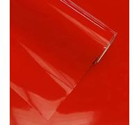 Vinilo Adhesivo Rojo Brillo 60x300 cm Para Muebles Cocina Paredes Ventanas Manualidades Papel Adhesivo Decorativo (60x300 cm, Rojo)