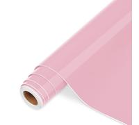 Vinilo Adhesivo Rosa- 30,5 cm x 366 cm de Vinilo Permanente Rosa Brillante para Silhouette Cameo, la mayoría de las máquinas de corte
