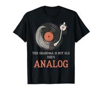 Vinilo analógico para el día de la madre con texto en inglés «This Grandma Is Not Old Sh Camiseta