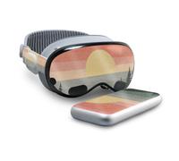 Vinilo brillante con purpurina compatible con Beats Solo 4 - Sunset Forest - Vinilo protector premium 3M - F cil de aplicar | Fabricado en EE. UU