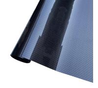 Vinilo Coche Película de vinilo fibra carbono PET 9D superbrillante for envolver el coche, calcomanías for motocicletas, sin burbujas aire for pilar del espejo la puerta(Black Silver,50X152 CM)