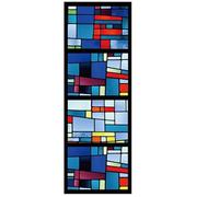 Vinilo Cristal Pegatina de Vidrio, vitral, Papel Esmerilado for Ventana, Pintura electrostática, Arte Retro Iglesia(Color 9,50x100cm)