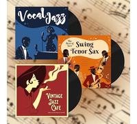 Vinilo de jazz vocal: Billie Holiday, Ella Fitzgerald, Louis Armstrong, Nat King Cole - Vinilo Vintage Jazz Café - Vinilo The Best of Jazz: Swing Tenor Sax