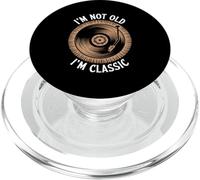 Vinilo de música de Estilo Retro Divertido con Texto en inglés I'm Not Old I'm PopSockets PopGrip para MagSafe