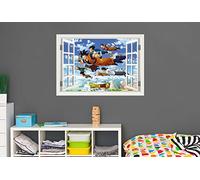 Vinilo de Pared Efecto Ventana Dragon Ball Super Conjunto de Personajes Producto Oficial PVC | 130x91cm | Producto Original | Vinilo Adhesivo | Pegatina de Pared | Decoración Hogar | Dragon Ball Super