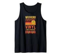Vinilo de pronóstico de fin de semana con posibilidad de beber cerveza Camiseta sin Mangas