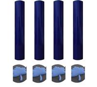 Vinilo de transferencia de calor azul, hojas de vinilo de transferencia de calor 3D para Cricut, vinilo HTV hinchado de transferencia de calor para prensa de calor, camisetas, tela de ropa, 4 hojas de