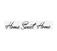 Vinilo decorativo de pared "Sweet Home", letras adhesivas removibles con frases familiares, decoración para sala de estar y dormitorio.
