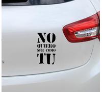 Vinilo Decorativo No quiero ser como tu 7x12 cm extremoduro