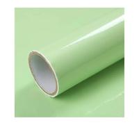 Vinilo Encimera Cocina Papel tapiz a prueba de aceite for cocina, armario escritorio, renovación pared, decoración muebles autoadhesiva brillante, películas contacto brillantes(Light green,60cm x 10m)