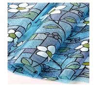 Vinilo Espejo para Ventanas Ventana Película Color Patrón De Flores Privacidad Autoadhesiva Decorativa Vidrio No Pegamento Anti -UV Pegatina(60x200cm)