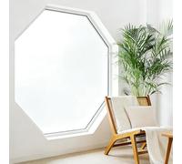 Vinilo Estático Cristal 35 x 105 cm, Ventana Fácilmente Decorativo Reutilizar, Adherencia Decorativos, Vinilo Translucido Cocina Cristal, para Bano Cocina, Blanco Mate