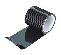 Vinilo Fibra Carbonícula Protectora de Fibra de Carbono Negra Protector de Borde de Puerta de Coche Adhesivo Antiarañazos 3Cm X 3 Metros (10CM * 3M)