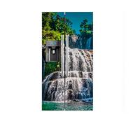 Vinilo Frigorífico Americano Cascada Escalonada | 91x176cm | Varias Medidas | Pegatinas de Nevera Económicas y Elegantes | Vinilo Nevera