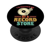 Vinilo giratorio I'd Rather Be At A Record Store PopSockets PopGrip Adhesivo