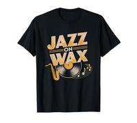 Vinilo Jazz Coleccionista De Discos Ilustración Tocadiscos Camiseta