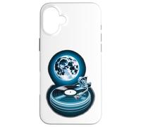 Vinilo Luna Sonido Cósmico Carcasa para iPhone 16 Plus