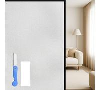 Vinilo Opaco para Ventanas Autoadhesivo Estático 130 x 190 cm Efecto Esmerilado Vinilos para Ventanas con Anti UV Anti UV para Puertas de Baño U Oficina en Casa, Blanco