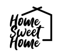 Vinilo para casa Home Sweet Home. Varios modelos y tamaños SRC SugraRacesCustoms (30cm, Forma 3)