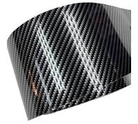 Vinilo Para Coche Película de vinilo fibra carbono brillante 2D 10CM ancho, lámina protectora for coche dorado y plateado, adhesivo liberación aire for , motocicleta Scooter(Silver,10CM X 800CM)