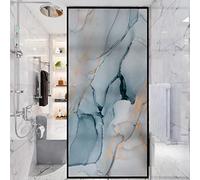 Vinilo para Cristales Azul Degradado, Adhesivo Mampara Ducha Ventana, Film Anti UV (60x200cm)