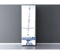 Vinilo para Frigorífico gotas de aguas cayendo | Varias Medidas 200x60cm | Adhesivo Resistente | Pegatina Adhesiva Decorativa de Diseño Elegante