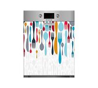 Vinilo para Lavavajillas Cubiertos Colores | Varias Medidas 50x65cm | Adhesivo Resistente y de Fácil Aplicación | Pegatina Adhesiva Decorativa de Diseño Profesional