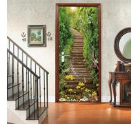 Vinilo Para Puerta Puertas Interiores Modelo 3D Árboles Camino Paisaje Vinilos Para Puertas Murales 100 X 215 Cm - Foto De La Puerta De La Habitación De Niños Y Niñas De La Habitación De L-9568880344