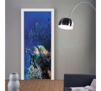 Vinilo Para Puerta Puertas Interiores Modelo 3D Paisaje De Animales Vinilos Para Puertas Murales 77 X 200 Cm - Foto De La Puerta De La Habitación De Niños Y Niñas De La Habitación De Los N-2316882210