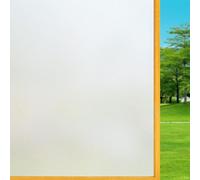 Vinilo para Ventana 105 x 110 cm Vinilo Opaco Electrostática, Anti UV, Película Esmerilado Decorativa Autoadhesivos Ventana para Baño Cocina Oficina, Mate Puro