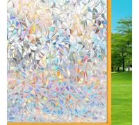 Vinilo para Ventana 105 x 240 cm Vinilo Opaco Electrostática, Anti UV, Película Esmerilado Decorativa Autoadhesivos Ventana para Baño Cocina Oficina, Luna Creciente