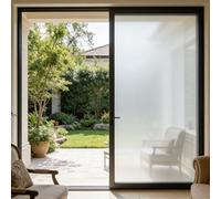 Vinilo para Ventana 35 x 105 cm, No Adhesiva, Esmerilado, Electrostática Protección contra, Decorativa del Película de, para Dormitorio Oficinas, Mate Puro