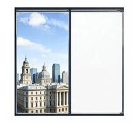 Vinilo para Ventanas 150 x 500 cm Adhesión Electrostática No Adhesivo Vinilo Ventana Anti UV Vinilos para Cristales Adhesivos para Ducha Hogar Tienda Casa, Blanco