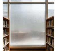 Vinilo para Ventanas Efecto 35 x 105 cm, No Adhesiva, Esmerilado, Electrostática Protección contra, Ventana Película Estática Cling Film, para Cristal Bano Cocina, Mate Puro